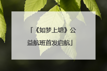《如梦上塘》公益航班首发启航