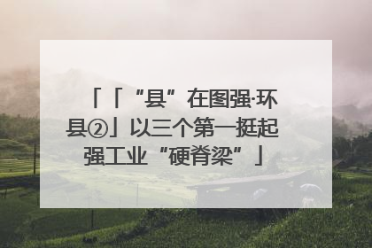 「“县”在图强·环县②」以三个第一挺起强工业“硬脊梁”
