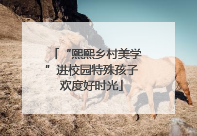 “熙熙乡村美学”进校园特殊孩子欢度好时光