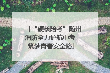“硬核陪考”随州消防全力护航中考 筑梦青春安全路