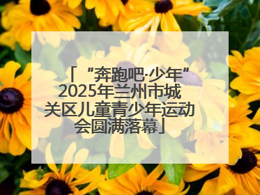 “奔跑吧·少年”2025年兰州市城关区儿童青少年运动会圆满落幕