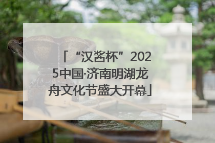 “汉酱杯”2025中国·济南明湖龙舟文化节盛大开幕