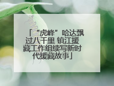 “虎峰”哈达飘过八千里 镇江援藏工作组续写新时代援藏故事