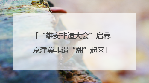 “雄安非遗大会”启幕 京津冀非遗“潮”起来
