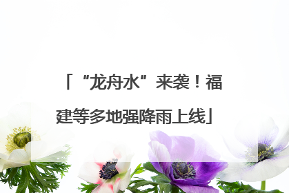 “龙舟水”来袭！福建等多地强降雨上线