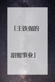 王铁强的甜蜜事业