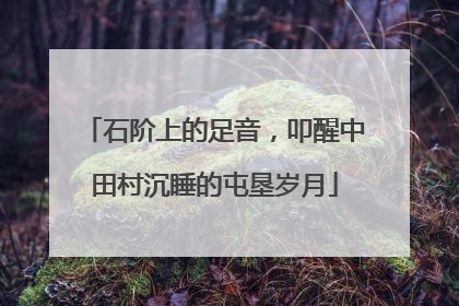 石阶上的足音，叩醒中田村沉睡的屯垦岁月