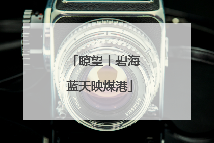 瞭望丨碧海蓝天映煤港