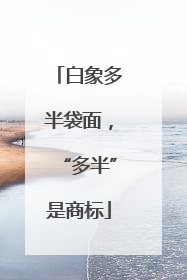 白象多半袋面，“多半”是商标