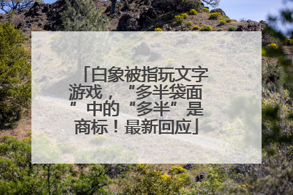 白象被指玩文字游戏，“多半袋面”中的“多半”是商标！最新回应