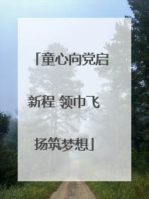 童心向党启新程 领巾飞扬筑梦想