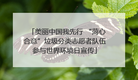 美丽中国我先行 “菏心合意”垃圾分类志愿者队伍参与世界环境日宣传
