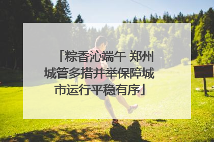 粽香沁端午 郑州城管多措并举保障城市运行平稳有序