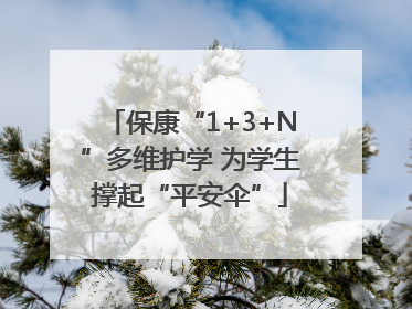 保康“1+3+N”多维护学 为学生撑起“平安伞”