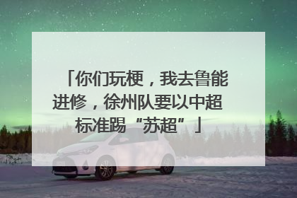 你们玩梗，我去鲁能进修，徐州队要以中超标准踢“苏超”