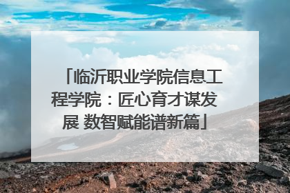 临沂职业学院信息工程学院：匠心育才谋发展 数智赋能谱新篇