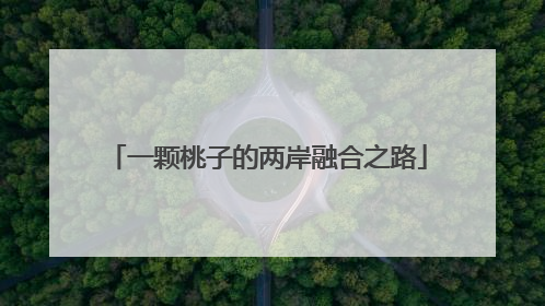 一颗桃子的两岸融合之路
