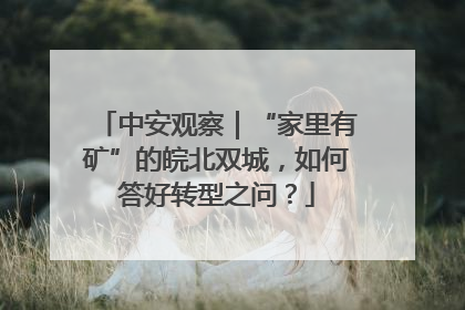 中安观察｜“家里有矿”的皖北双城，如何答好转型之问？