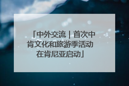 中外交流｜首次中肯文化和旅游季活动在肯尼亚启动