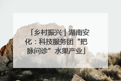乡村振兴｜湖南安化：科技服务团“把脉问诊”水果产业