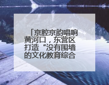 京腔京韵唱响黄河口，东营区打造“没有围墙的文化教育综合体”