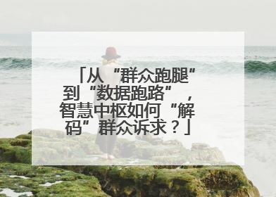 从“群众跑腿”到“数据跑路”，智慧中枢如何“解码”群众诉求？