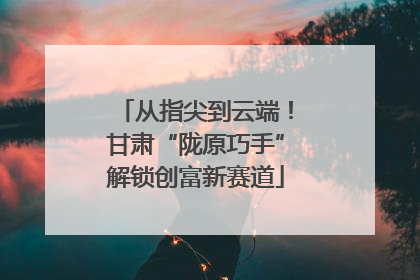 从指尖到云端！甘肃“陇原巧手”解锁创富新赛道