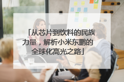 从芯片到饮料的民族力量，解析小米东鹏的全球化高光之路