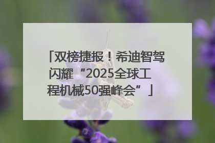 双榜捷报！希迪智驾闪耀“2025全球工程机械50强峰会”