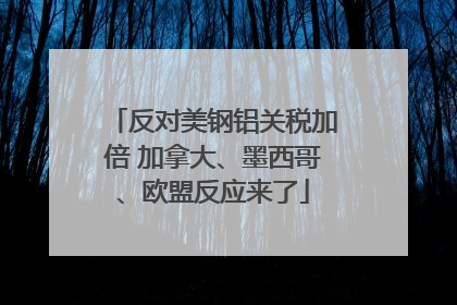 反对美钢铝关税加倍 加拿大、墨西哥、欧盟反应来了