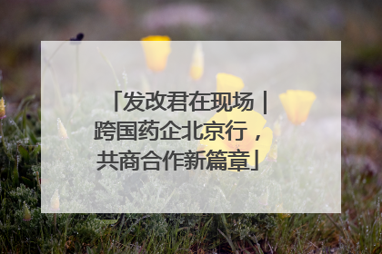 发改君在现场｜跨国药企北京行，共商合作新篇章