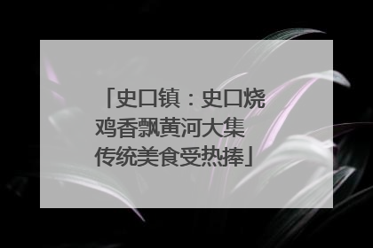 史口镇：史口烧鸡香飘黄河大集 传统美食受热捧