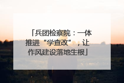 兵团检察院：一体推进“学查改”，让作风建设落地生根