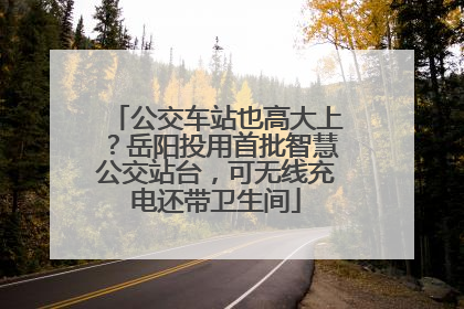 公交车站也高大上？岳阳投用首批智慧公交站台，可无线充电还带卫生间