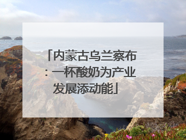 内蒙古乌兰察布：一杯酸奶为产业发展添动能