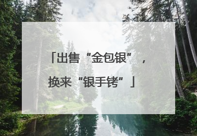出售“金包银”，换来“银手铐”