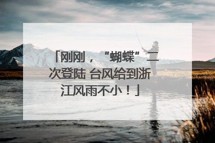 刚刚，“蝴蝶”二次登陆 台风给到浙江风雨不小！