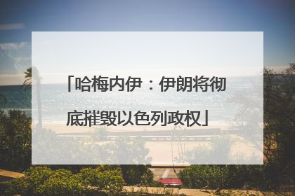 哈梅内伊：伊朗将彻底摧毁以色列政权