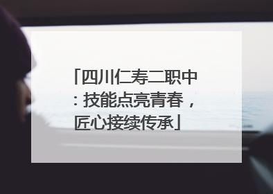四川仁寿二职中：技能点亮青春，匠心接续传承
