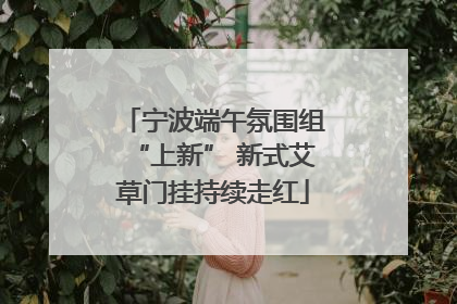 宁波端午氛围组“上新” 新式艾草门挂持续走红