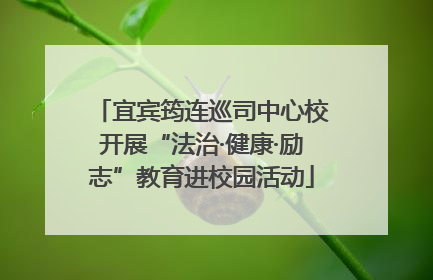 宜宾筠连巡司中心校开展“法治·健康·励志”教育进校园活动