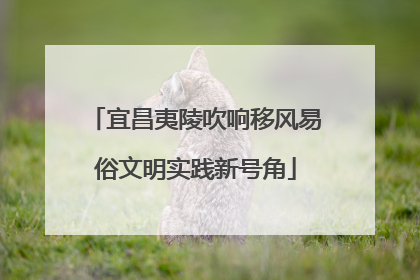 宜昌夷陵吹响移风易俗文明实践新号角