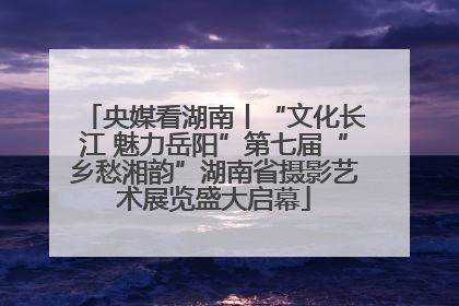 央媒看湖南丨“文化长江 魅力岳阳”第七届“乡愁湘韵”湖南省摄影艺术展览盛大启幕