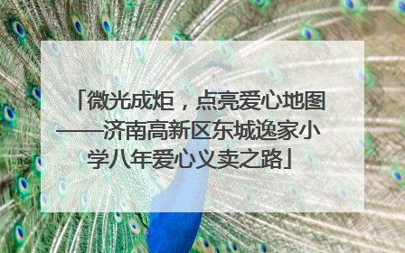 微光成炬，点亮爱心地图——济南高新区东城逸家小学八年爱心义卖之路