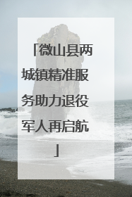 微山县两城镇精准服务助力退役军人再启航