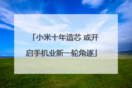 小米十年造芯 或开启手机业新一轮角逐
