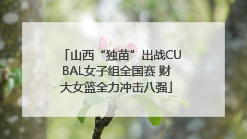 山西“独苗”出战CUBAL女子组全国赛 财大女篮全力冲击八强