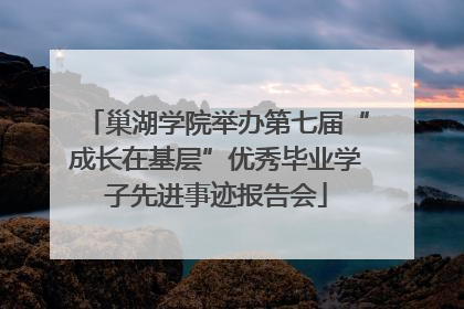 巢湖学院举办第七届“成长在基层”优秀毕业学子先进事迹报告会