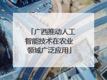 广西推动人工智能技术在农业领域广泛应用