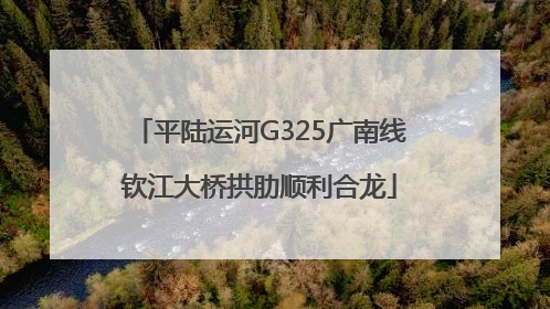 平陆运河G325广南线钦江大桥拱肋顺利合龙